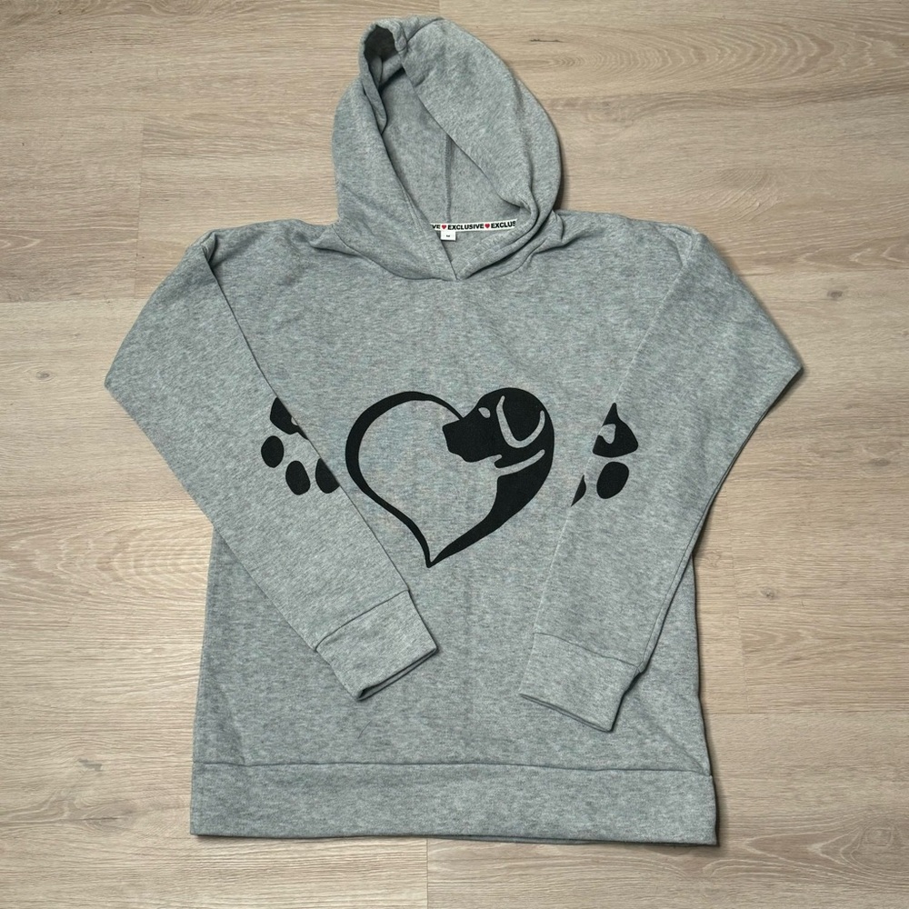 Dog Love Heart Hoodie